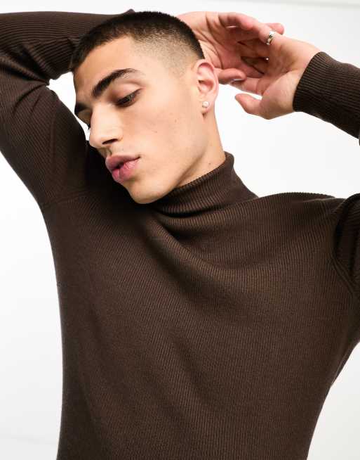 Chocolate turtle neck sales