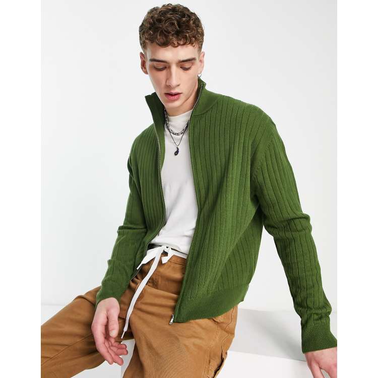 Zip up 2025 knitted jumper