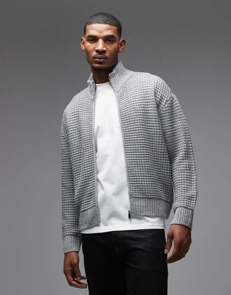 COLLUSION knit zip up sweater - view 1