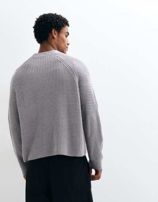 COLLUSION Knitted boxy sweater in gray, 5 of 5