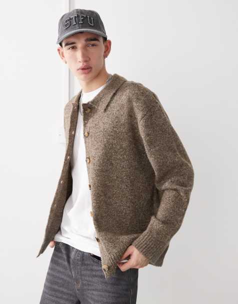 COLLUSION knitted cardigan in multi - view 1