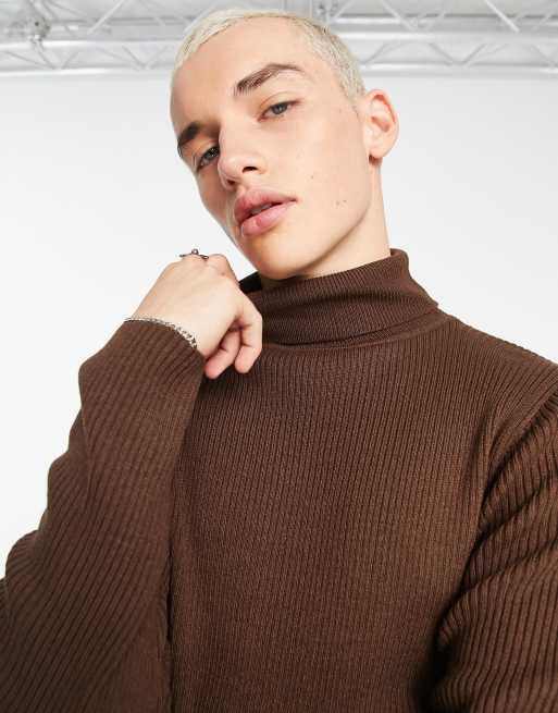 Ribbed high sale neck jumper