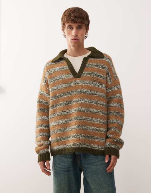 COLLUSION knitted stripe jumper