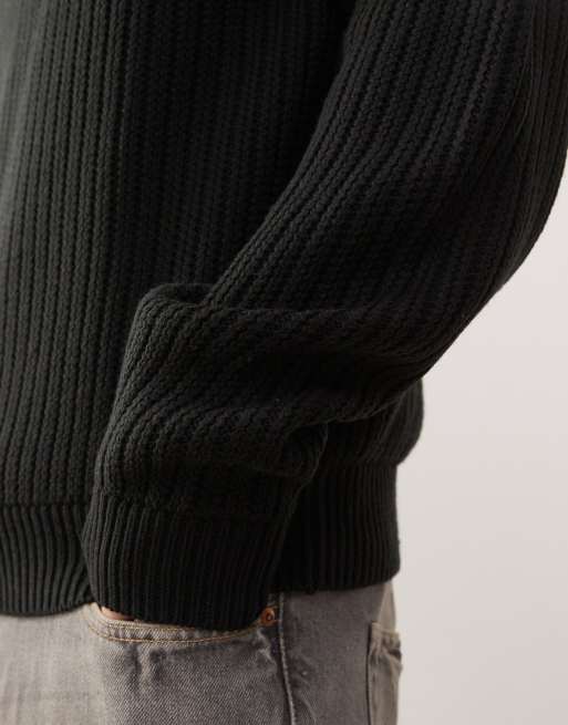 COLLUSION Knitted sweat  in black, 5 of 5