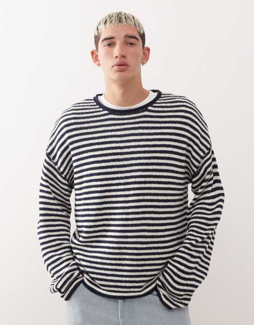 COLLUSION Knitted sweat in stripe
