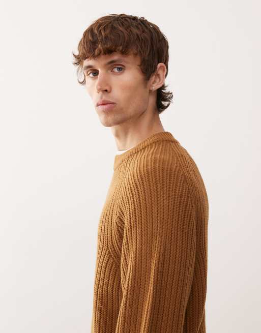 COLLUSION Knitted sweat in taupe