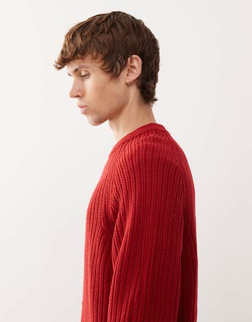COLLUSION Knitted sweat red
