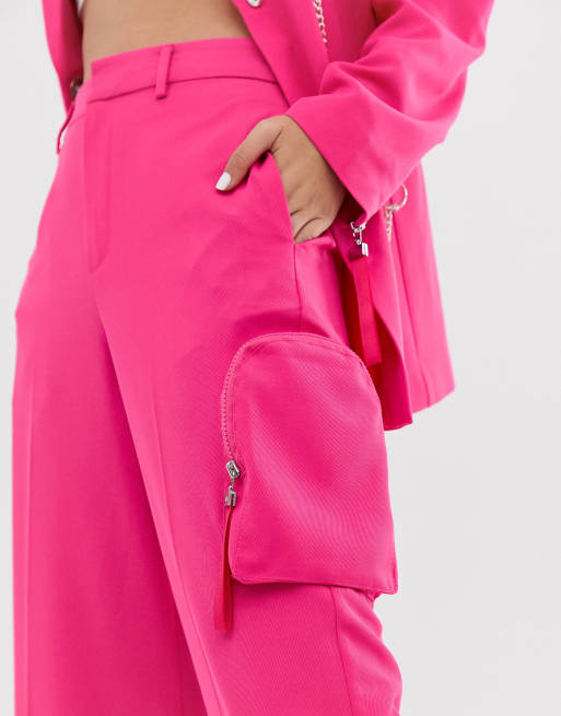 Collusion Korpernahe Hose Mit Taschen Und Weiten Beinen Asos