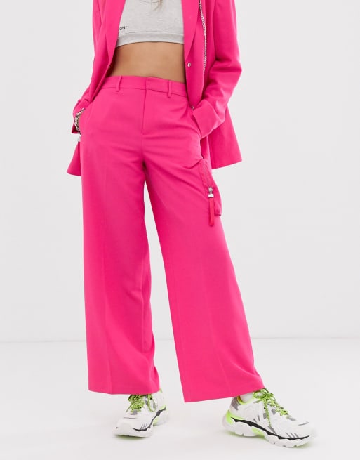 Collusion Korpernahe Hose Mit Taschen Und Weiten Beinen Asos
