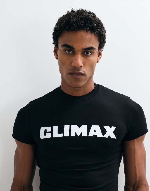 COLLUSION kort Climax T-shirt i sort, 4 af 5
