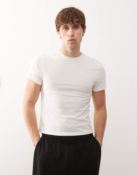 COLLUSION - Krympet hvid T-shirt - view 1