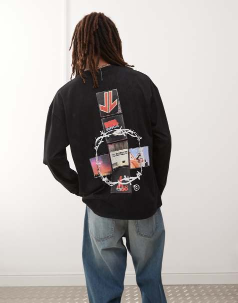 COLLUSION – Långärmad t-shirt med fototryck i retrostil - view 1