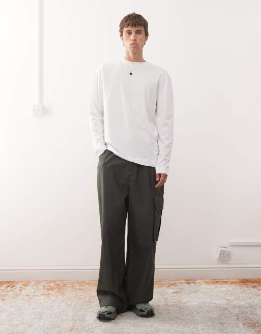 COLLUSION Long sleeve t-shirt in white