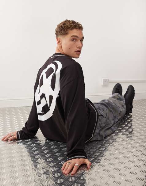 COLLUSION – Langärmliges Shirt mit Print in Schwarz - view 1