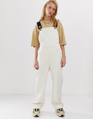 asos white dungarees