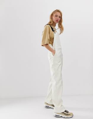 leather look dungarees