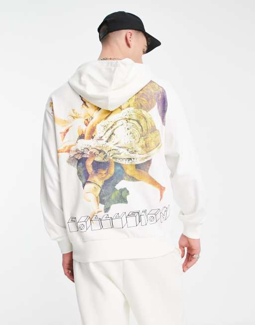 Oversized Washed Renaissance Graphic Hoodie