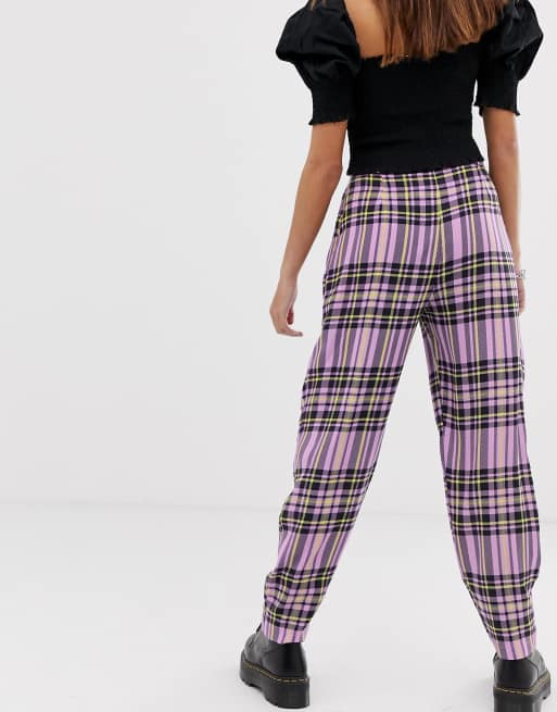 Collusion on sale tartan trousers