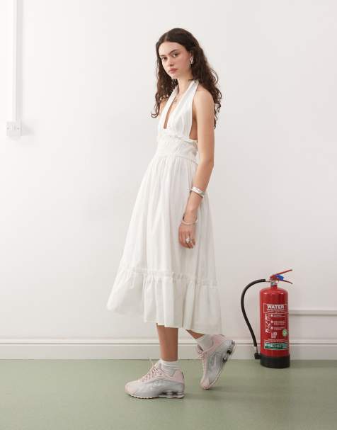princess polly baby blue dress White Backless Dresses