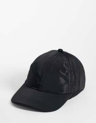 Collusion Logo Embroidered Cap In Black