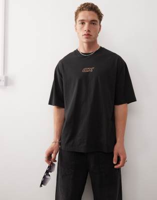 Collusion Logo T-shirt With Print In Black