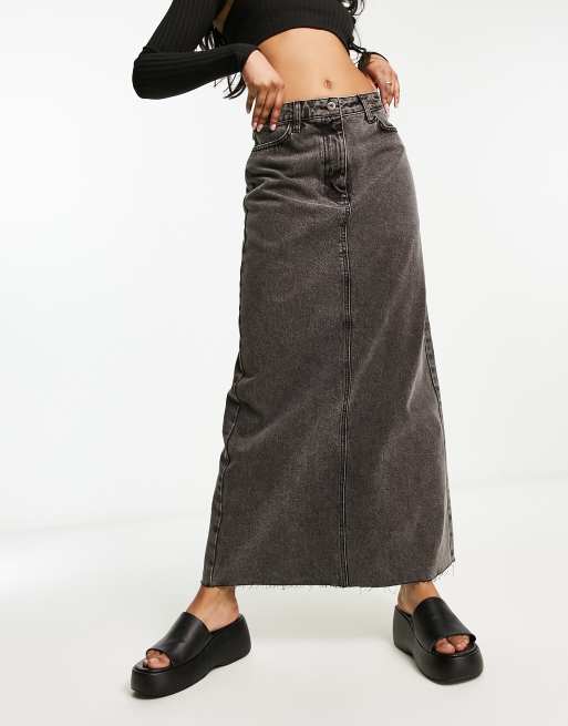 Maxi discount denim rok