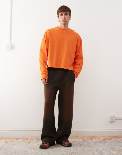 COLLUSION Long sleeve boxy oversized t-shirt in orange, 2 of 5