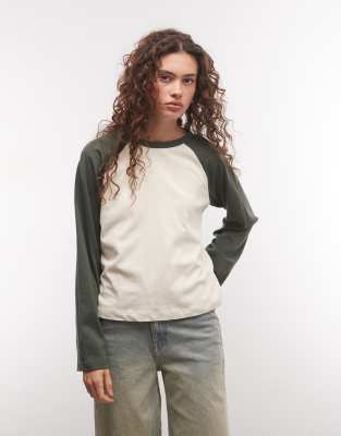 Collusion Long Sleeve Boxy T-shirt In Multi
