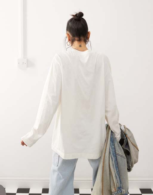 COLLUSION long sleeve relaxed washed out New York t-shirt, 3 of 4