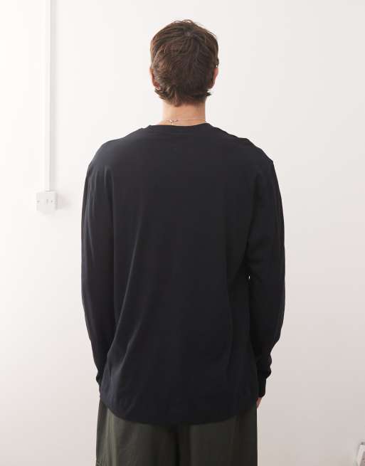 COLLUSION long sleeve t-shirt in black