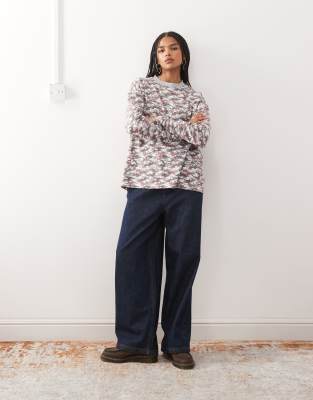 Collusion Long Sleeve T-shirt In Multi