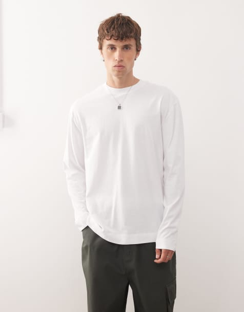 COLLUSION Long sleeve t-shirt in white - view 1