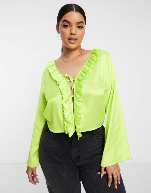 Front cheap ruffle top