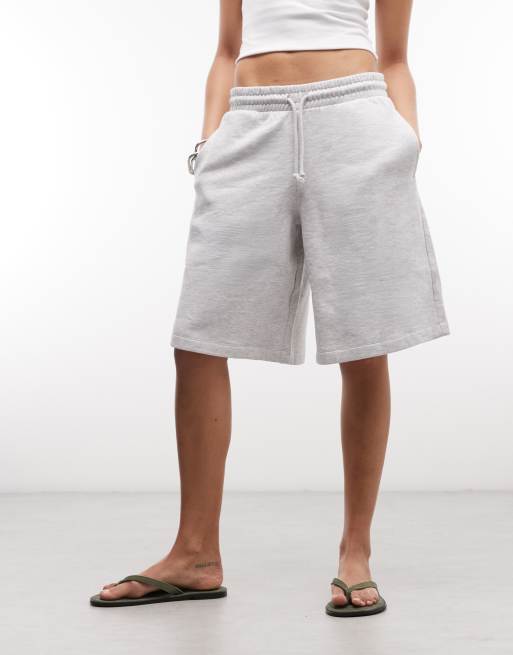 COLLUSION – Longline-Jogging-Shorts in Grau meliert, 2 von 5