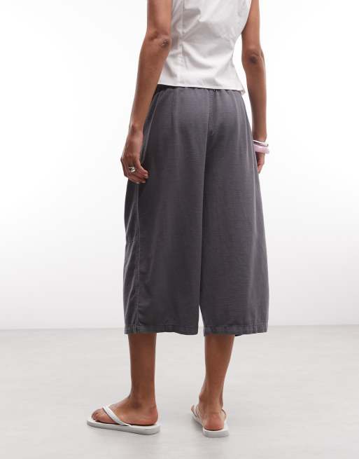 COLLUSION longline jorts in charcoal, 5 of 5