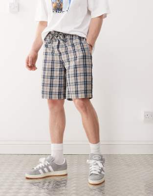 Collusion Longline Plaid Shorts