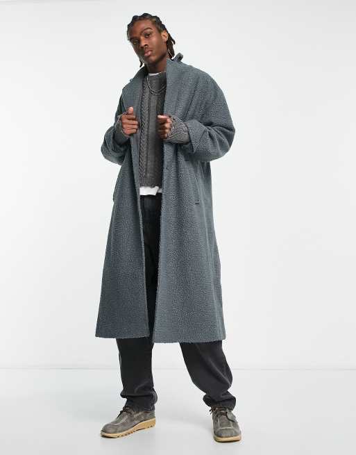 Mens deals textured overcoat