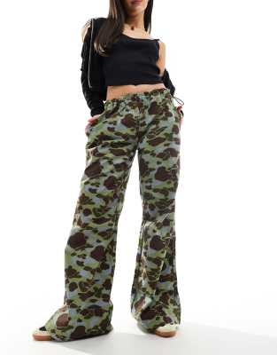 Collusion Low Rise Camo Pants-multi