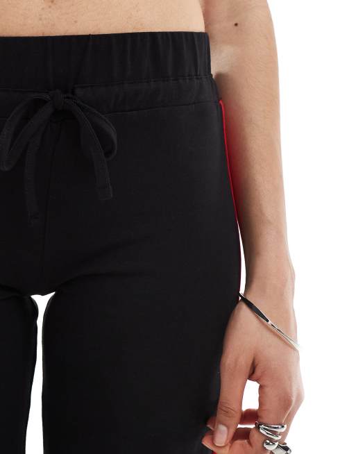 COLLUSION low rise yoga pants with contrast in black (part of a set), 3 of 5
