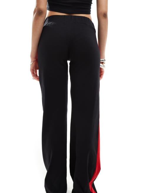 COLLUSION low rise yoga pants with contrast in black (part of a set), 4 of 5