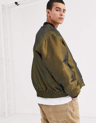 collusion unisex padded ma1 bomber jacket