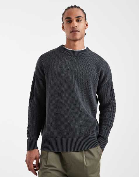 COLLUSION - Maglione girocollo grigio - view 1