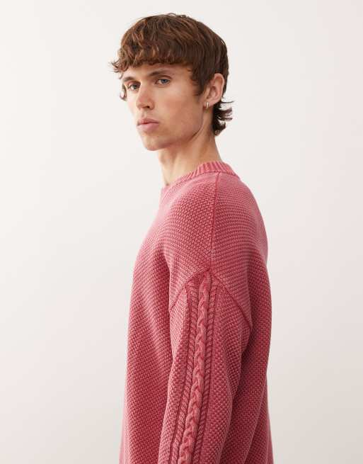 COLLUSION - Maglione girocollo rosso, 4 di 5