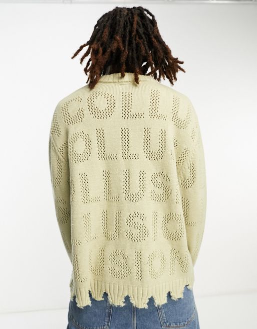 Pullover in maglia con firma Louis 4 Vuitton - Abbigliamento