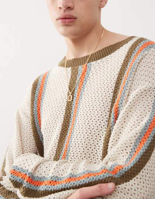 Maglia Uncinetto Uomo Maglieria Uomo Di Marca Fashion Brand