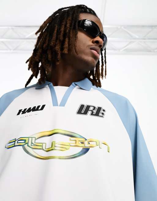 COLLUSION - Maillot de football à imprimé graphique - Multicolore