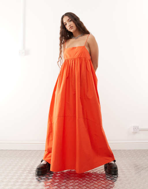 COLLUSION – Maxi-Sommerkleid in Rot