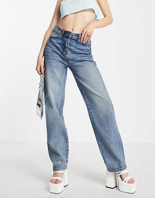 COLLUSION mid rise baggy dad jeans in stone wash | ASOS COLLUSION mid rise baggy dad jeans in stone wash | ASOS