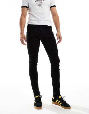 COLLUSION mid rise skinny jean in black - BLACK