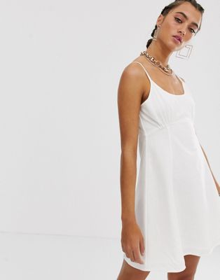 long white cami dress